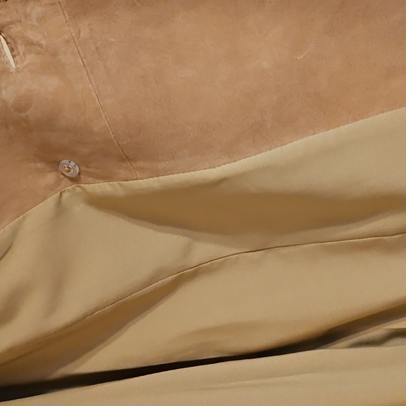 White House Black Market Suede Leather Sleeveless Trench Dress with Belt - Picture 16 of 16